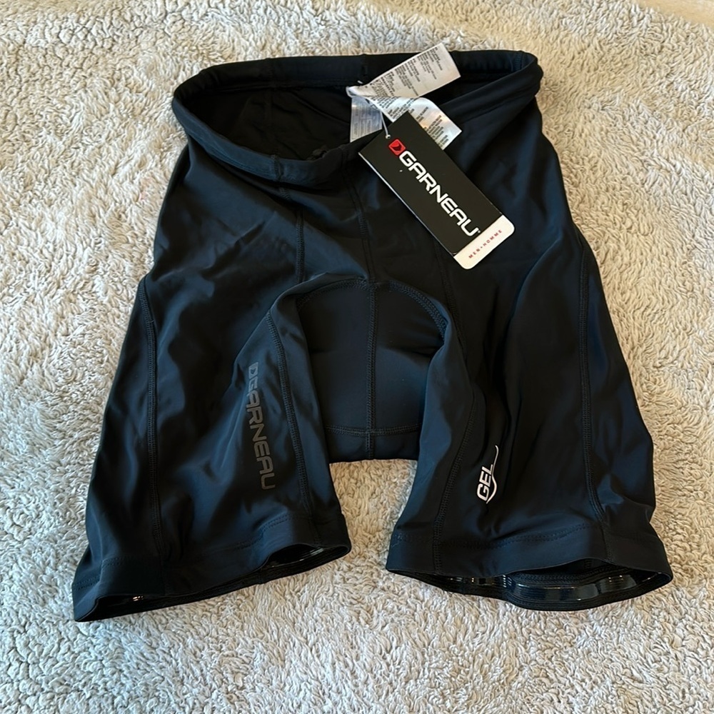 Louis Garneau Women's L Padded Cycling Biker Shorts Solid Black Athletic Outdoor